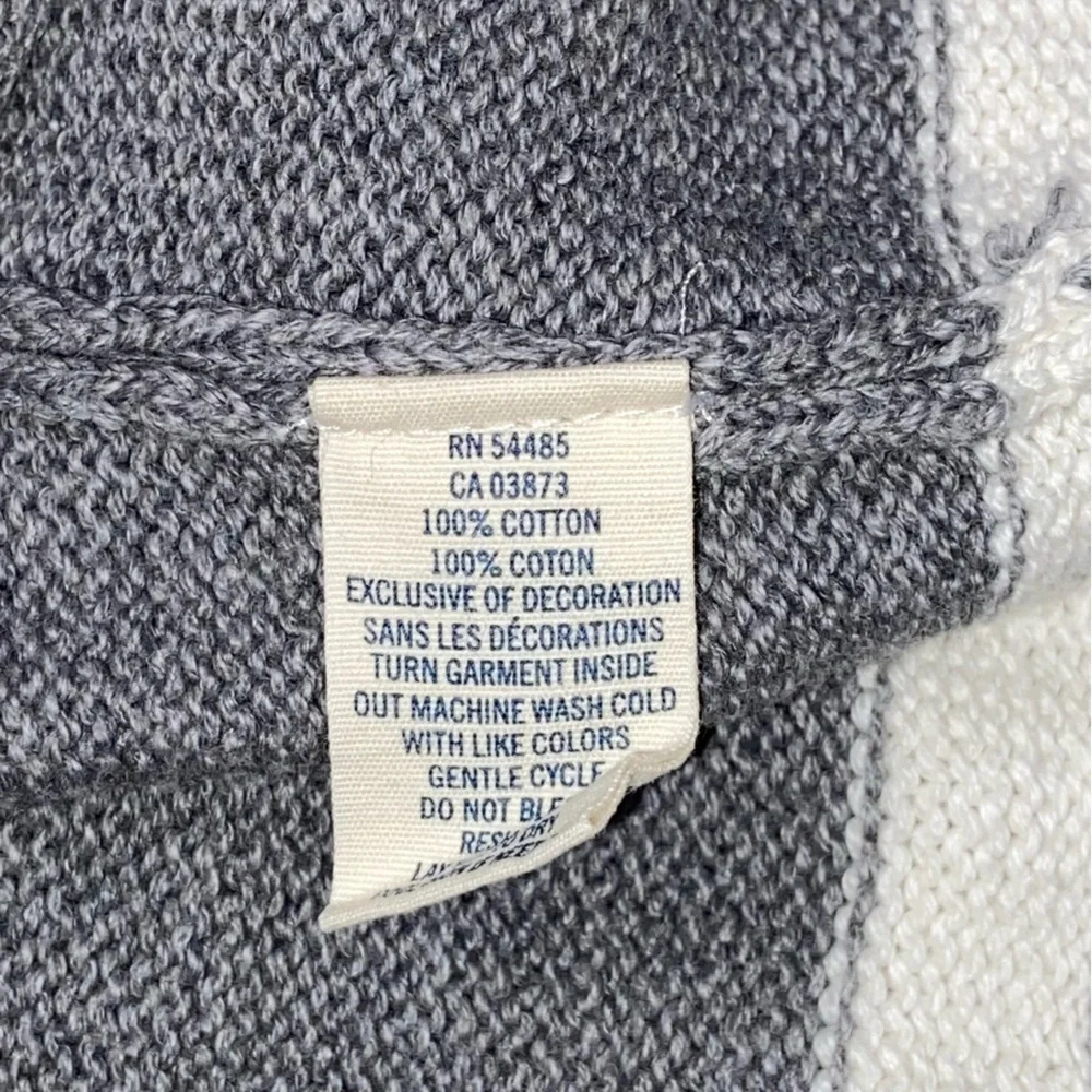 American Eagle Outfitters 1/4 Zip White Gray Sweater - Men’s Medium - Picture 7 of 10